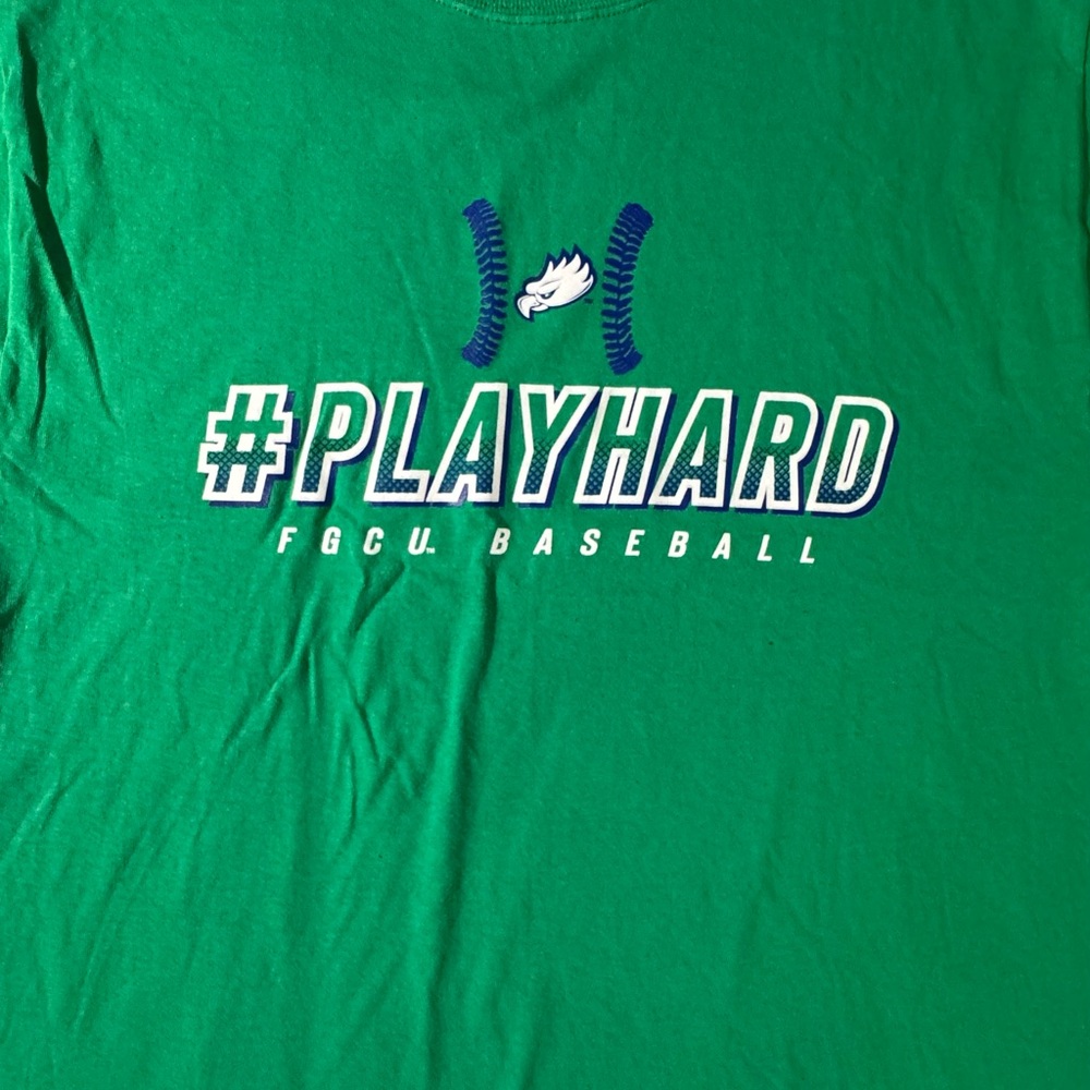 Champion Green FGCU Baseball Tee